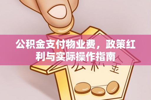 会昌公积金支付物业费，政策红利与实际操作指南